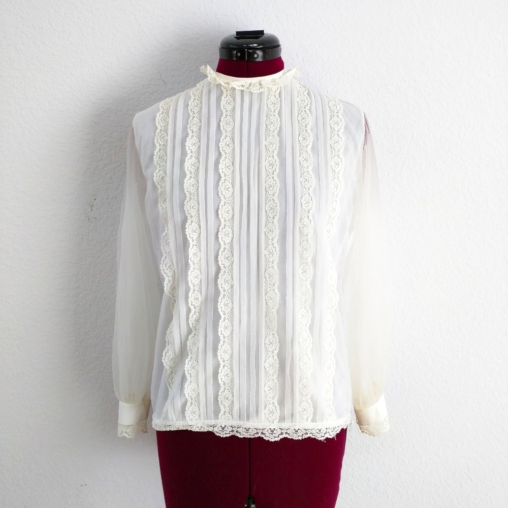 High Neck Victorian Top